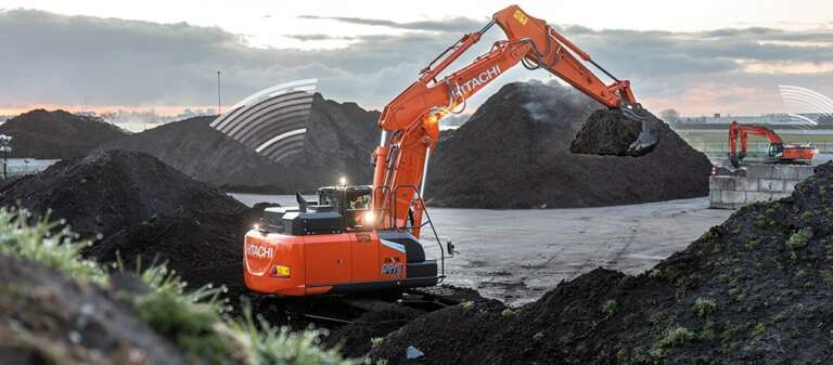 Hitachi ZX180-7 roomikekskavaator töös